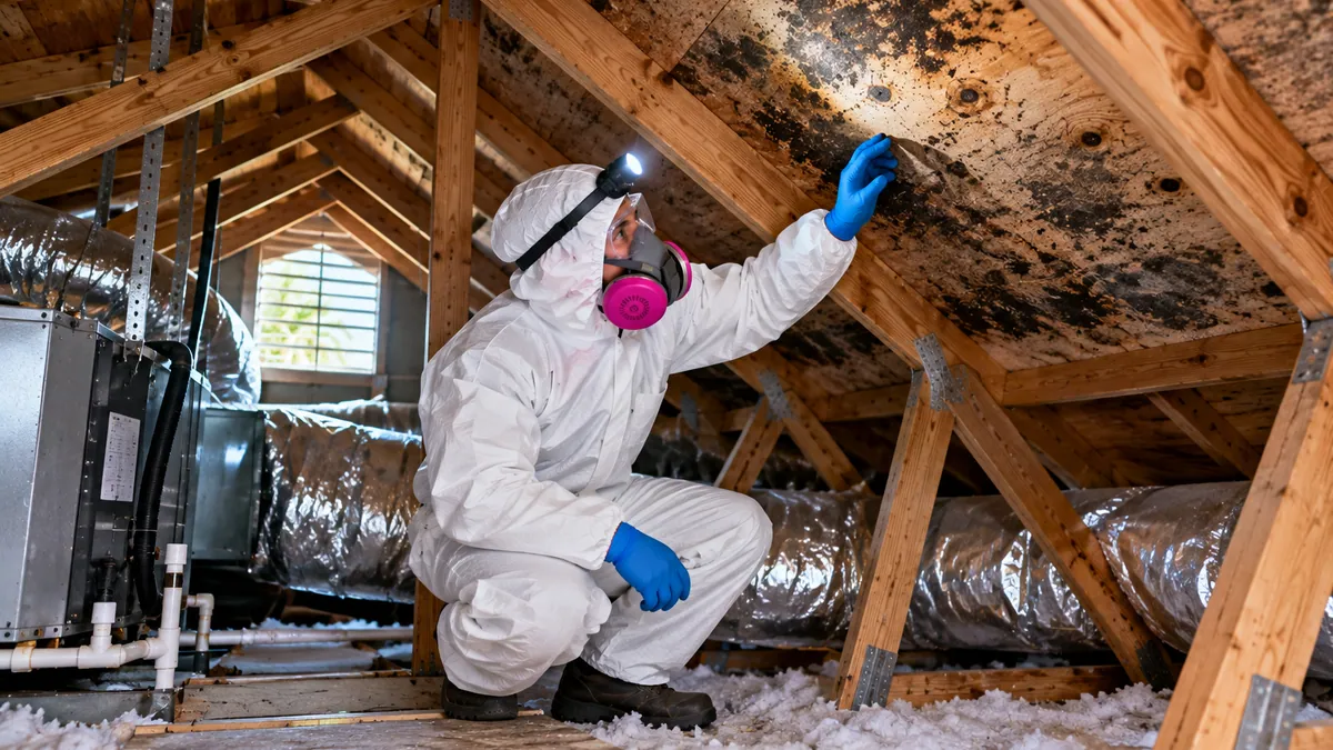 Attic Mold Removal in Ocean Ridge